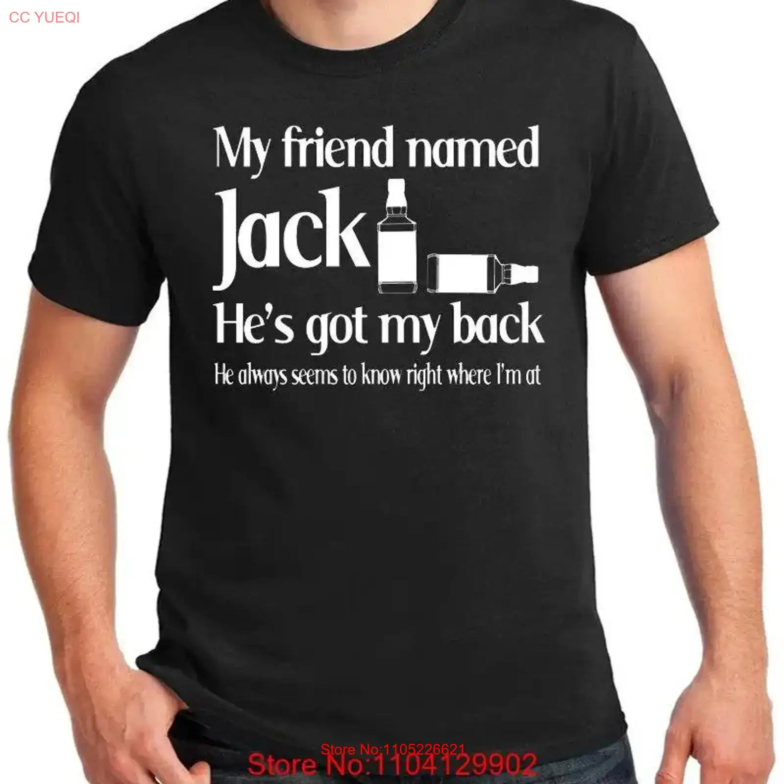 Wine Beer Whiskey Song - Camiseta con letras de canciones de