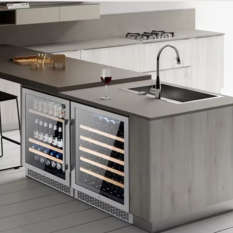 Wine Beer Fridge Cabinet - Nevera para Vinos de 48 Botellas,
