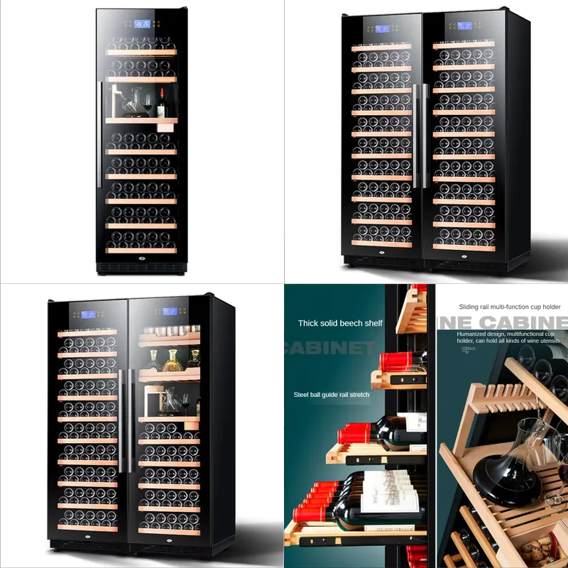 Wine Beer Fridge Cabinet - Refrigerador de vinos con compresor, enfriador