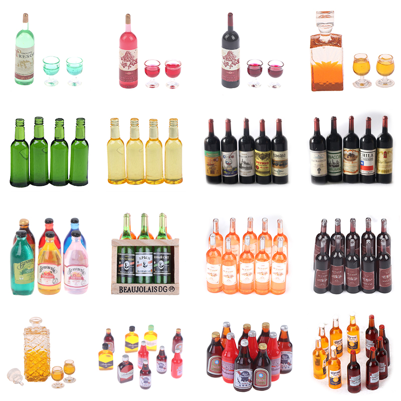 Taste Wine Beer Kitchen - Botellas de vino en miniatura para