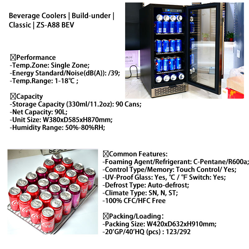 Refrigerador de bebidas pequeñ - Wine Beer Fridge Cabinet reseña y precio