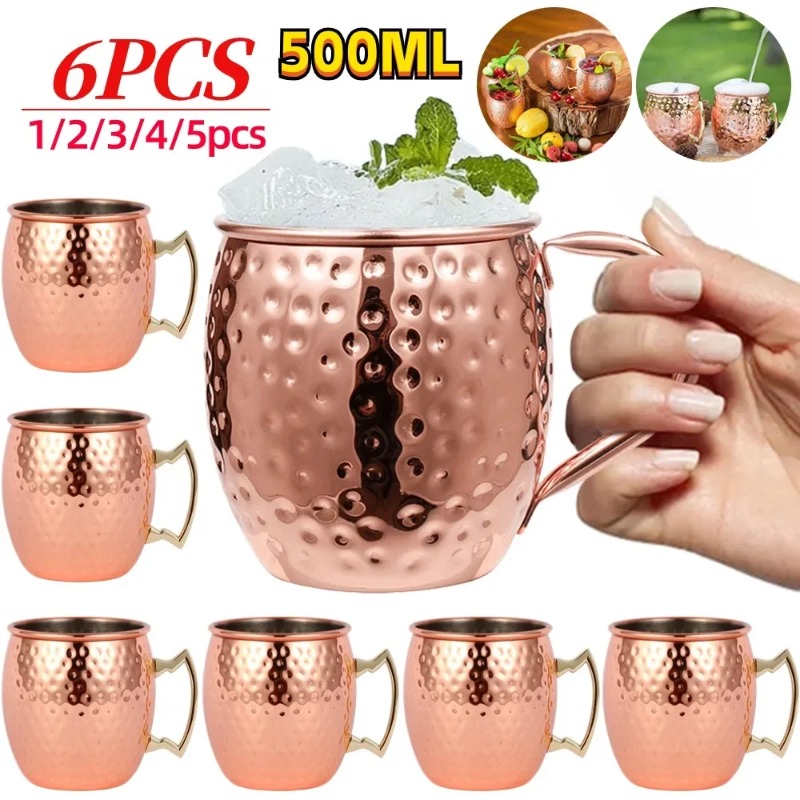Juego de 1-6 Tazas para Cóctel - Wine Beer Juice reseña y precio